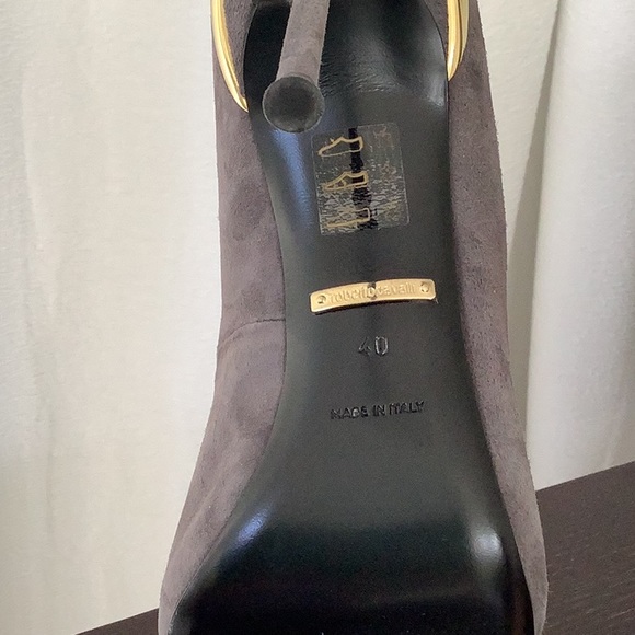 Roberto Cavalli pump high heel shoes, sz 40, grey - Picture 4 of 4